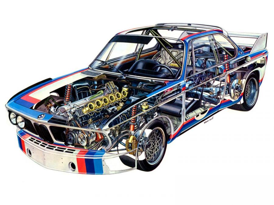 Схема BMW 3.0 CSL Race Car 1971 года  (фото 4 из 18)